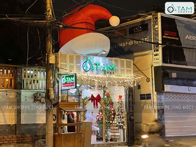 Nón Noel siêu to bơm hơi [Cao 2m - 3m - Căng đẹp] BOMHOI-X-07